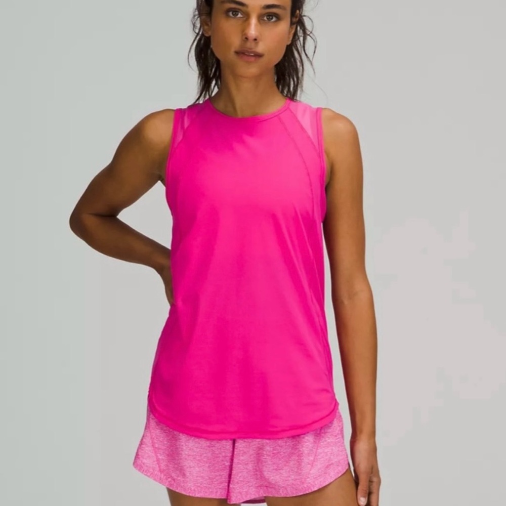 LuluLemon sculpt tank Pink sz 10